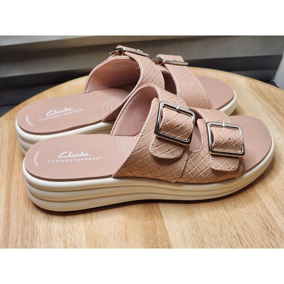 Clarks Drift Buckle Sandals Women's size 9 Wide Peach - Picture 5 of 9
